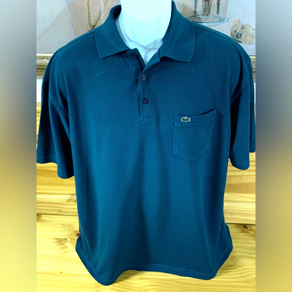 Lacoste Sport Mens Polo Golf Shirt Size XL Dark Green Short Sleeve Excellent EUC